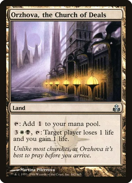 Orzhova, the Church of Deals, Magic card GPT 162 — Guildpact set