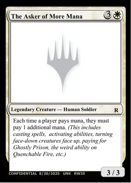 The Asker of More Mana, carte Magic UNK RW35b — extension Unknown Event