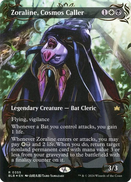 Zoraline, Cosmos Caller, Magic card BLB 355 — Bloomburrow set