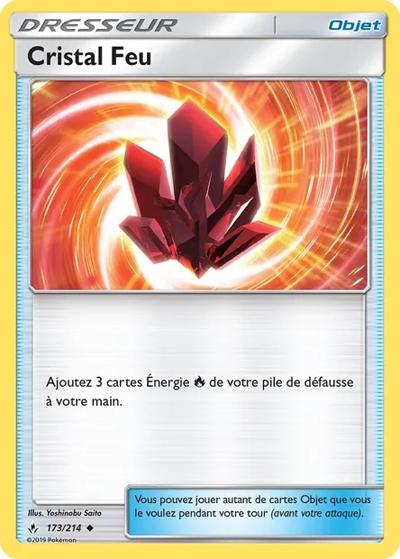 Cristal Feu, carte Pokémon UNB 173 — extension Alliance Infaillible