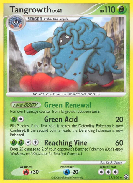 Tangrowth, Pokémon card SF 29 — Stormfront set