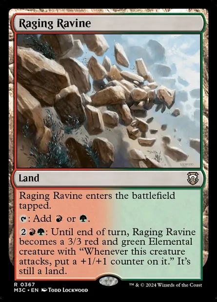 Raging Ravine, Magic card M3C 367 — Modern Horizons 3 Commander set