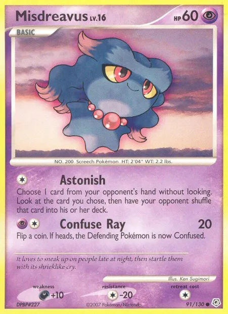 Feuforêve, carte Pokémon DP 91 — extension Diamant & Perle