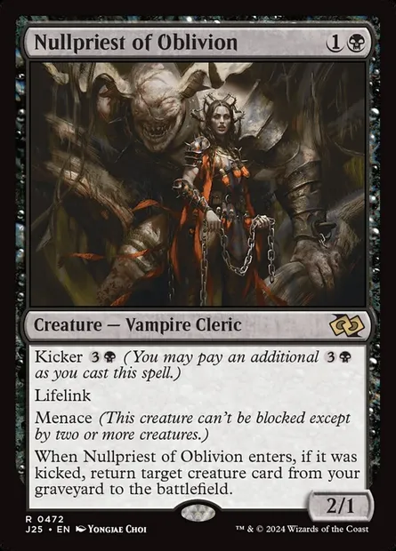Nullpriest of Oblivion, Magic card J25 472 — Foundations Jumpstart set