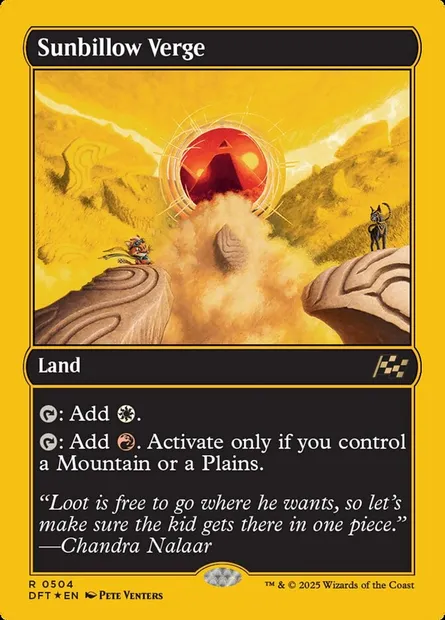 Sunbillow Verge, Magic card DFT 504 — Aetherdrift set