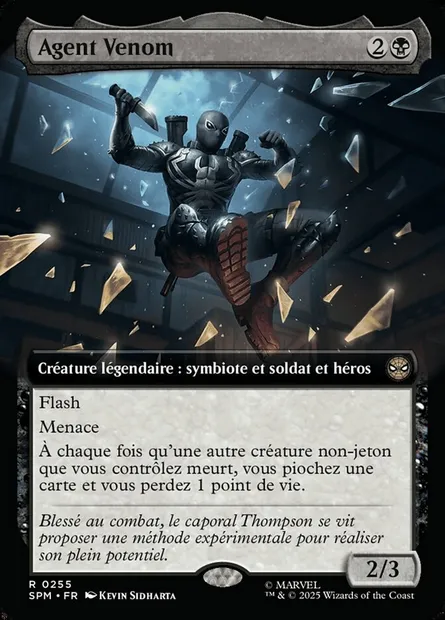 Agent Venom, carte Magic SPM 255 — extension Marvel's Spider-Man