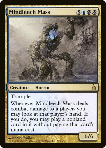 Mindleech Mass, Magic card RAV 215 — Ravnica: City of Guilds set