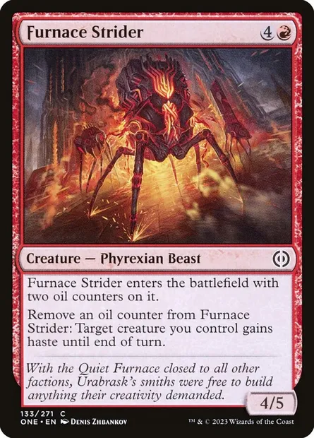 Furnace Strider, Magic card ONE 133 — Phyrexia: All Will Be One set
