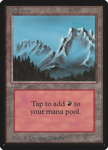 Mountain, Magic card LEB 298 — Limited Edition Beta set