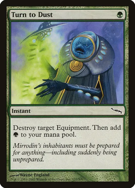 Turn to Dust, Magic card MRD 137 — Mirrodin set