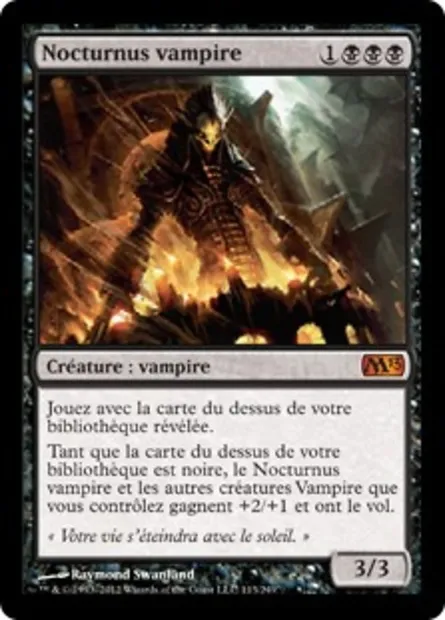Nocturnus vampire, carte Magic M13 113 — extension Magic 2013
