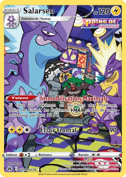 Salarsen, carte Pokémon CRZ GG09 — extension Zénith Suprême