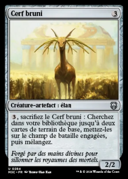 Cerf bruni, carte Magic M3C 284 — extension Modern Horizons 3 Commander