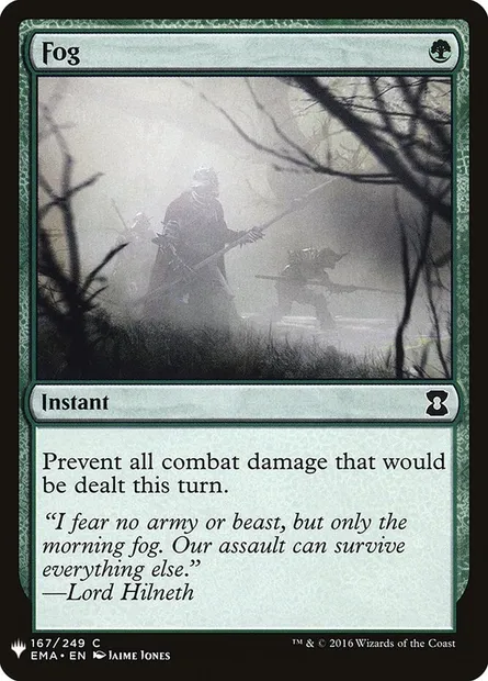 Brouillard, carte Magic PLST EMA-167 — extension The List