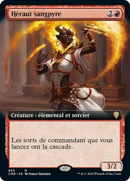Héraut sangpyre, carte Magic CMR 665 — extension Commander Legends