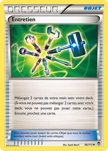 Entretien, carte Pokémon FFI 96 — extension Poings Furieux