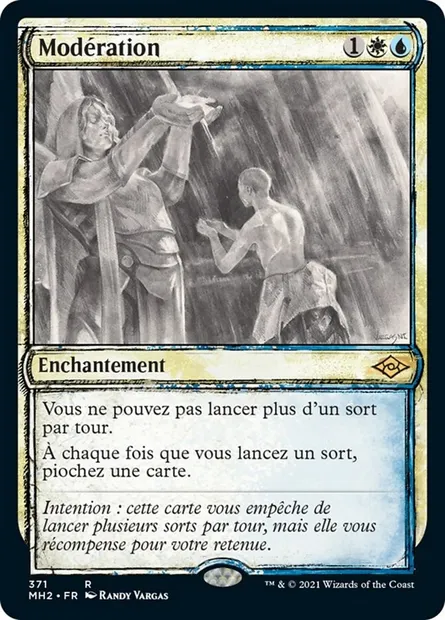 Modération, carte Magic MH2 371 — extension Horizons du Modern 2