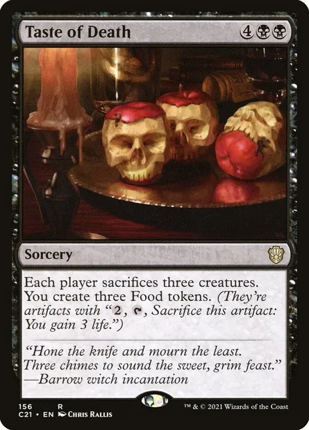 Taste of Death, Magic card C21 156 — Commander 2021 set
