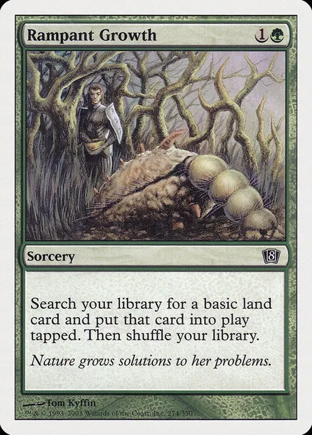 Croissance luxuriante, carte Magic 8ED 274 — extension Huitième Edition