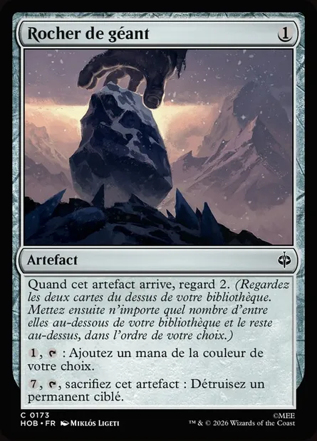 Rocher de géant, carte Magic HOB 173 — extension The Hobbit