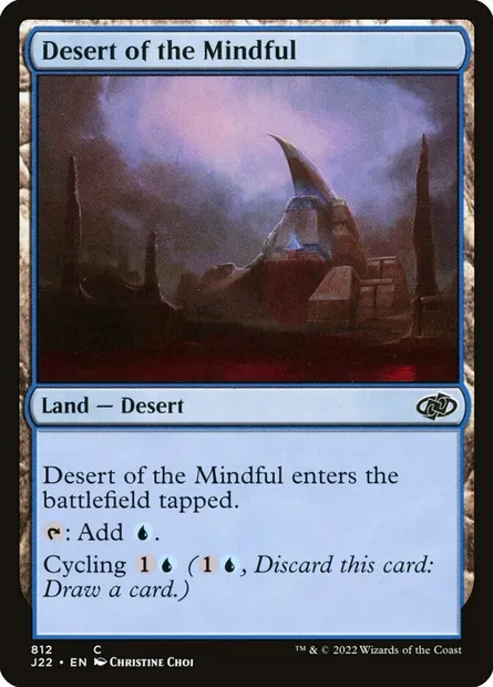 Desert of the Mindful, Magic card J22 812 — Jumpstart 2022 set