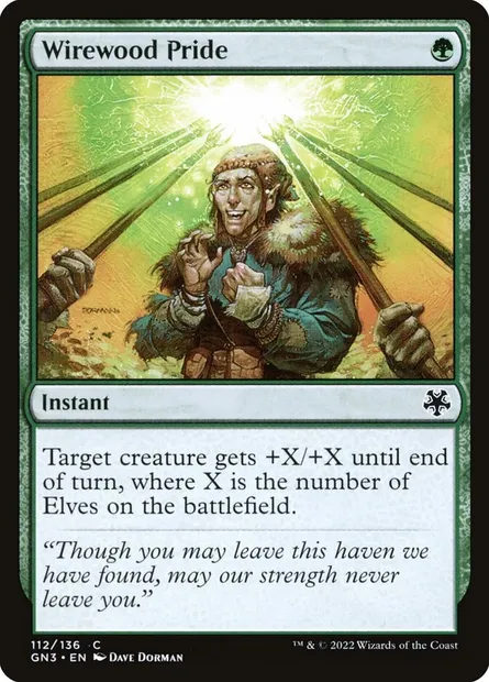 Wirewood Pride, Magic card GN3 112 — Game Night: Free-for-All set