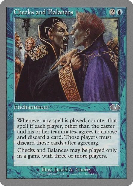 Checks and Balances, carte Magic UGL 16 — extension Unglued
