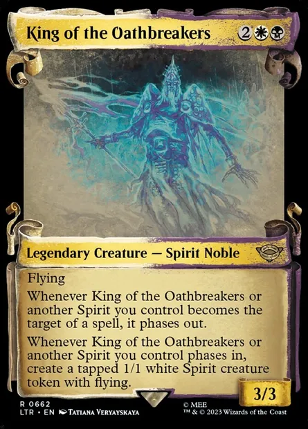 Roi des parjures, carte Magic LTR 662 — extension Le Seigneur des Anneaux : chroniques de la Terre du Milieu