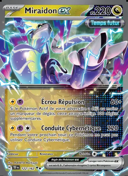 Miraidon-ex, carte Pokémon TEF 122 — extension Forces Temporelles