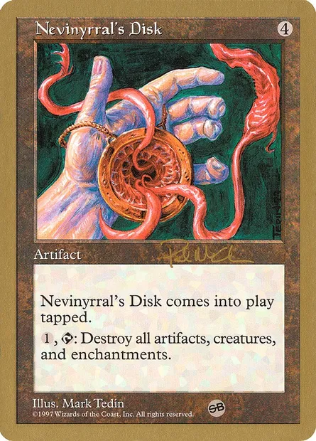 Nevinyrral's Disk, Magic card WC97 pm391sb — World Championship Decks 1997 set