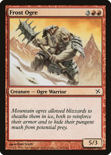 Ogre du gel, carte Magic BOK 102 — extension Traîtres de Kamigawa