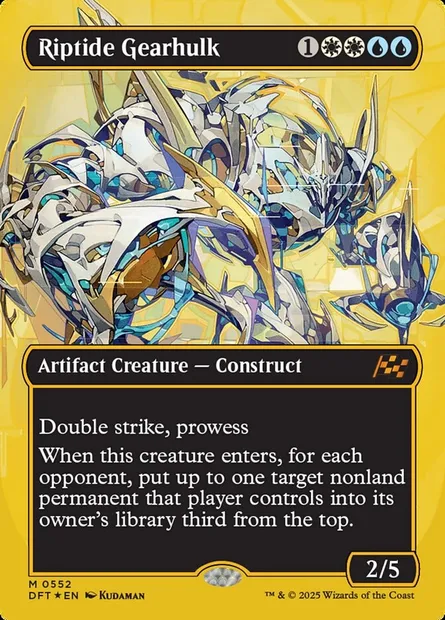 Riptide Gearhulk, Magic card DFT 552 — Aetherdrift set