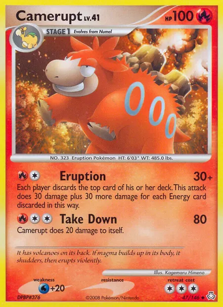 Camerupt, Pokémon card LA 47 — Legends Awakened set