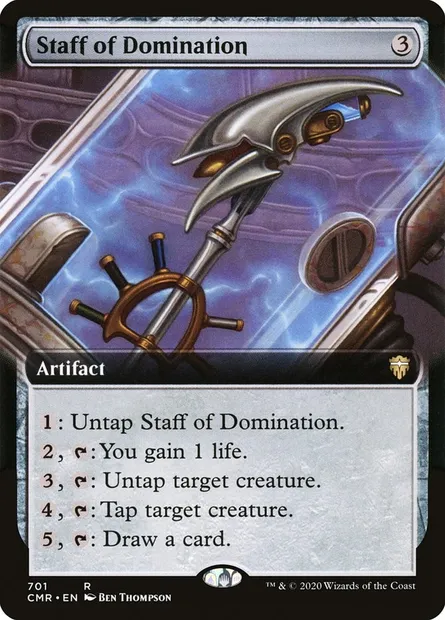 Staff of Domination, Magic card CMR 701 — Commander Legends set