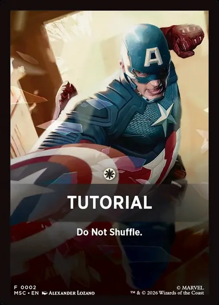 Tutorial, Magic card FMSC 2 — Marvel Super Heroes Jumpstart Front Cards set