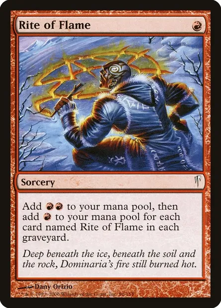 Rite of Flame, Magic card CSP 96 — Coldsnap set