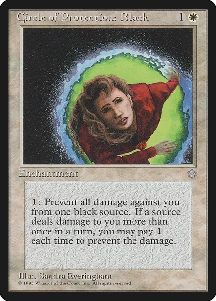 Circle of Protection: Black, Magic card ICE 12 — Ice Age set