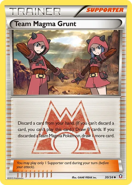 Team Magma Grunt, Pokémon card DCR 30 — Double Crisis set