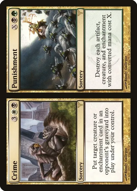 Crime // Punishment, Magic card DIS 150 — Dissension set