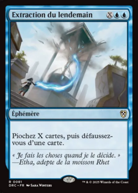 Extraction du lendemain, carte Magic DRC 81 — extension Aetherdrift Commander