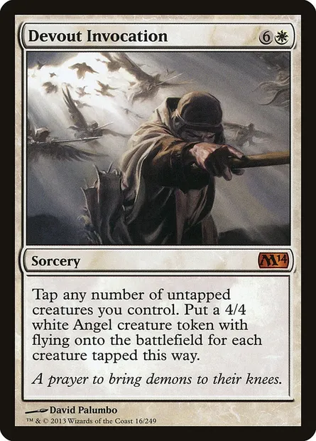 Devout Invocation, Magic card M14 16 — Magic 2014 set