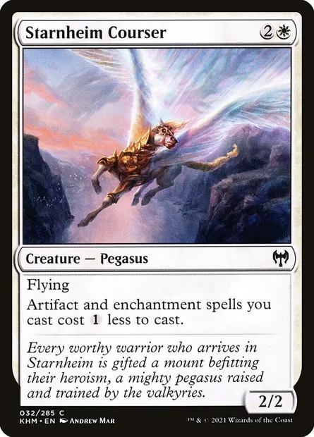 Starnheim Courser, Magic card KHM 32 — Kaldheim set