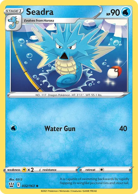 Seadra, Pokémon card BST 32 — Battle Styles set