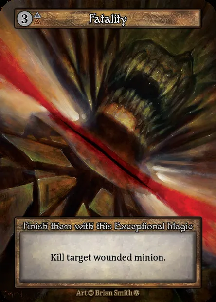 Fatality, carte Sorcery GOT 242 — extension Gothic