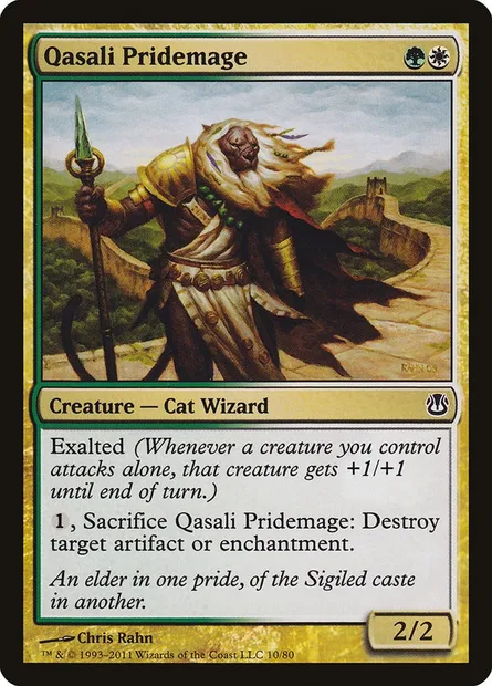 Qasali Pridemage, Magic card DDH 10 — Duel Decks: Ajani vs. Nicol Bolas set
