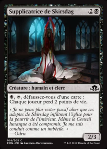 Supplicatrice de Skirsdag, carte Magic EMN 104 — extension La lune hermétique