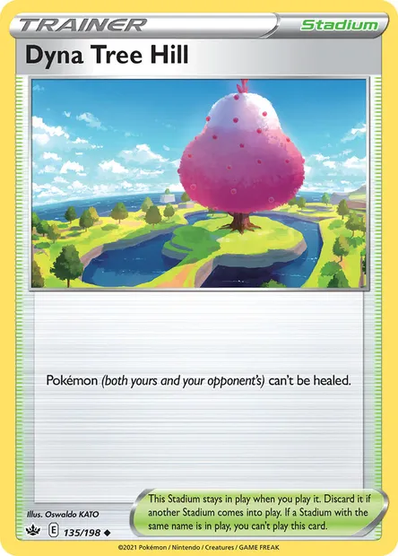 Dyna Tree Hill, Pokémon card CRE 135 — Chilling Reign set