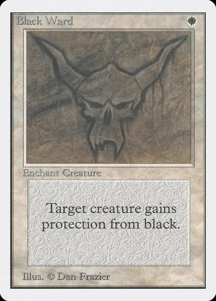 Black Ward, Magic card 2ED 5 — Unlimited Edition set