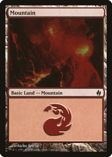 Mountain, Magic card PD2 33 — Premium Deck Series: Fire and Lightning set