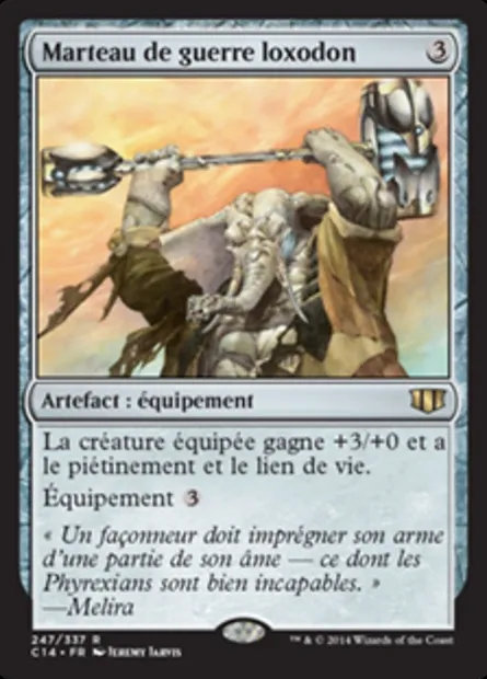 Marteau de guerre loxodon, carte Magic C14 247 — extension Commander 2014